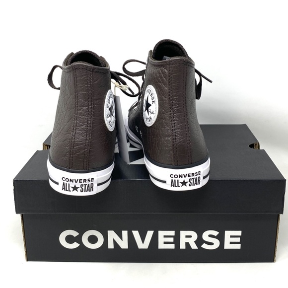 Converse Chuck Taylor All Star High Leather Brown Women's Size Sneakers A01461C - Picture 5 of 10